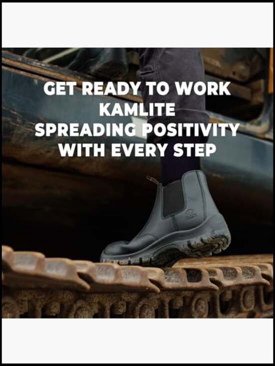 Slip On Steel Toe Safety Boots, Lightweight Comfortable Non Slip Work Shoes main image 6